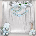 PartyDelight Silver Sequin Backdrop Photography Curtain Special Events Party by PartyDelight