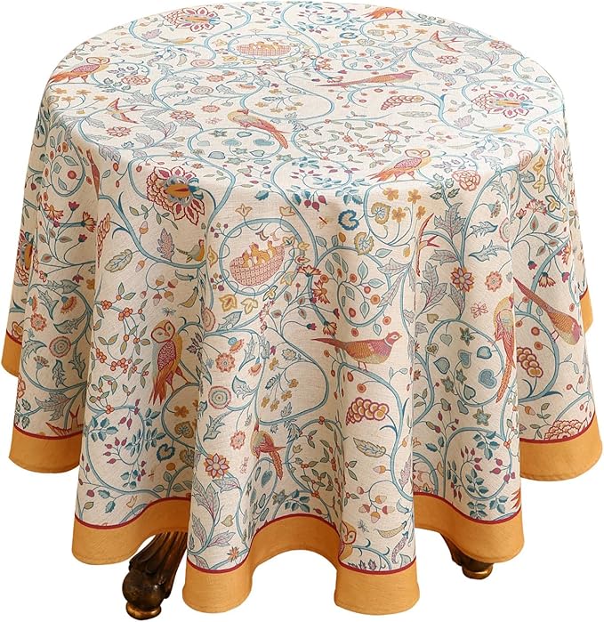 patdrea Designer Vintage Tablecloth by Welcometopatdrea
