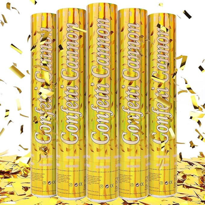 Tamodan 5 Packs Confetti Poppers, 12 inch Confetti Cannon, Graduationand Any by Tamodan+for+better