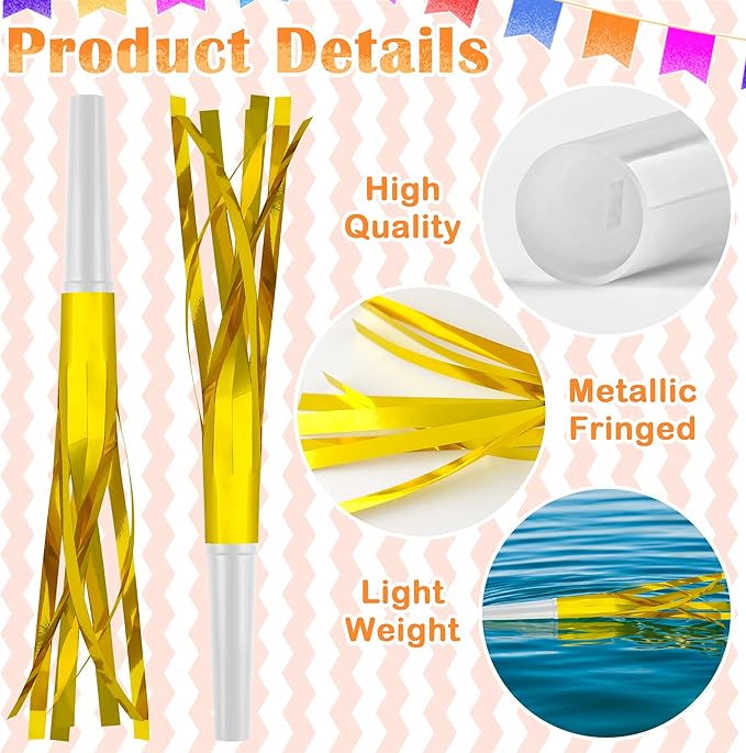 24 PC Multi Party Blowers for Adults Party Horns Birthday Blowers Noisemakers - Image 3