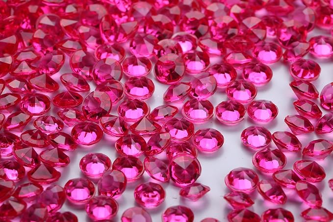 2000 pcs/Pack Wedding Table Scatter Confetti Crystals Acrylic Diamonds 8 mm by Angzhia