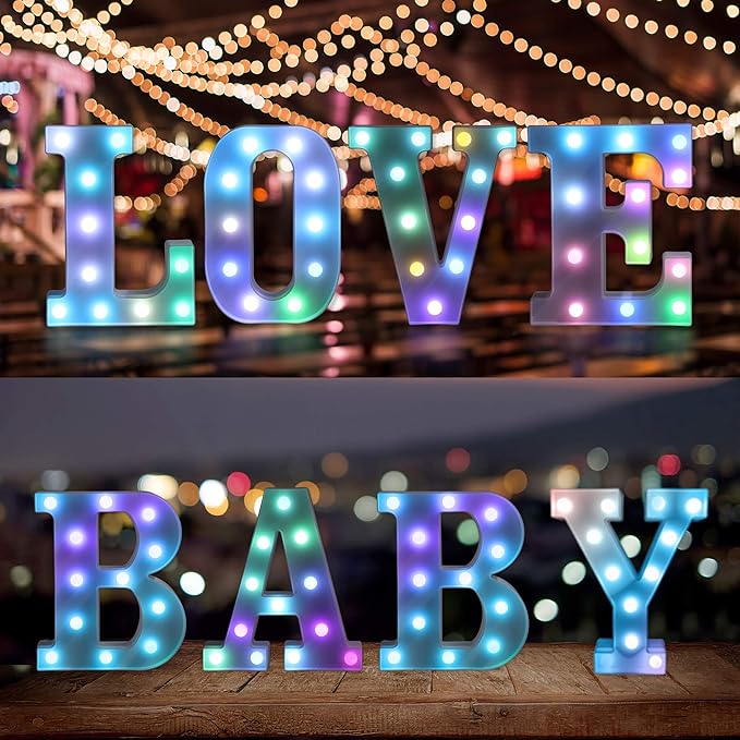 Foaky Colorful LED Letter Lights - Image 3