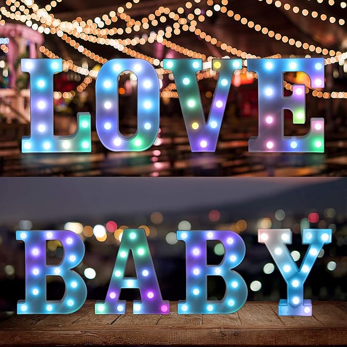Foaky Colorful LED Letter Lights - Image 3