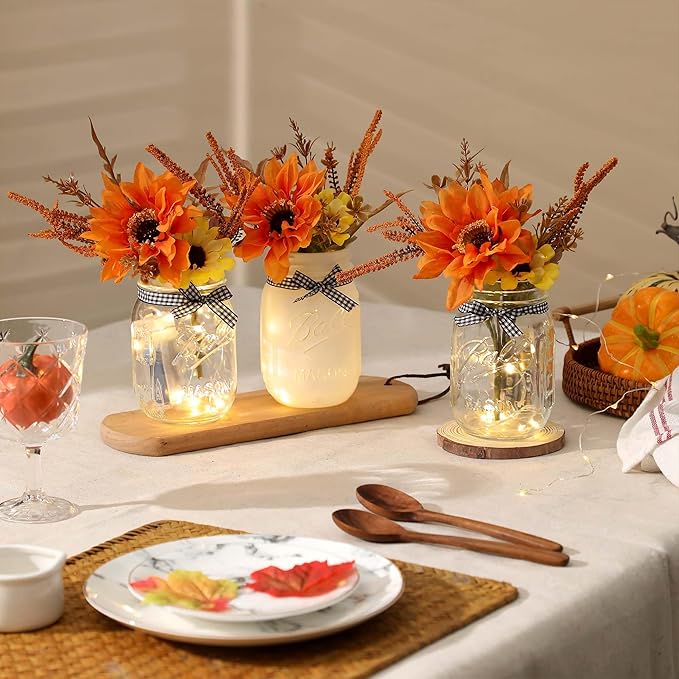 Thanksgiving Mason Jar Centerpiece - Image 5