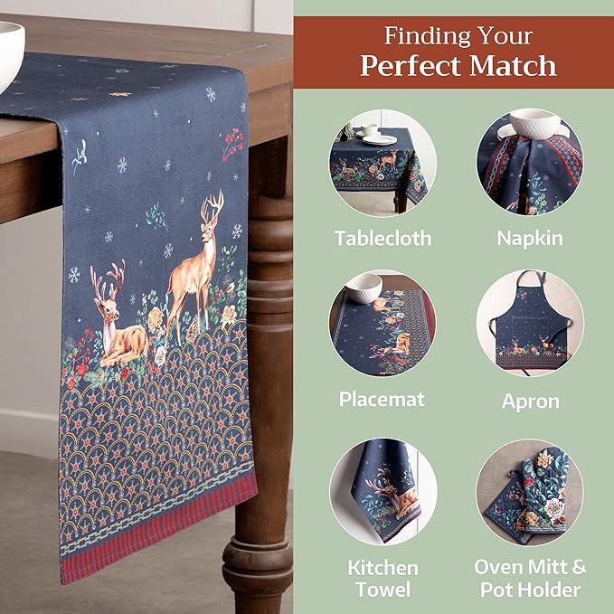 Maison d' Hermine Table Runner 100% Cotton Double Layer Table Runners 108 - Image 5