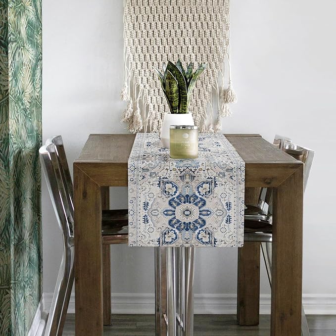 Snycler Table Runner Boho Table Runners Vintage Elegant Farmhouse Table Center - Image 4