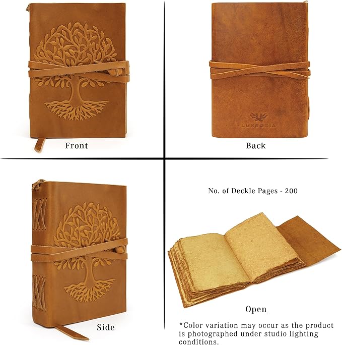 LUXEORIA Tree Of Life Leather Journal - Image 6