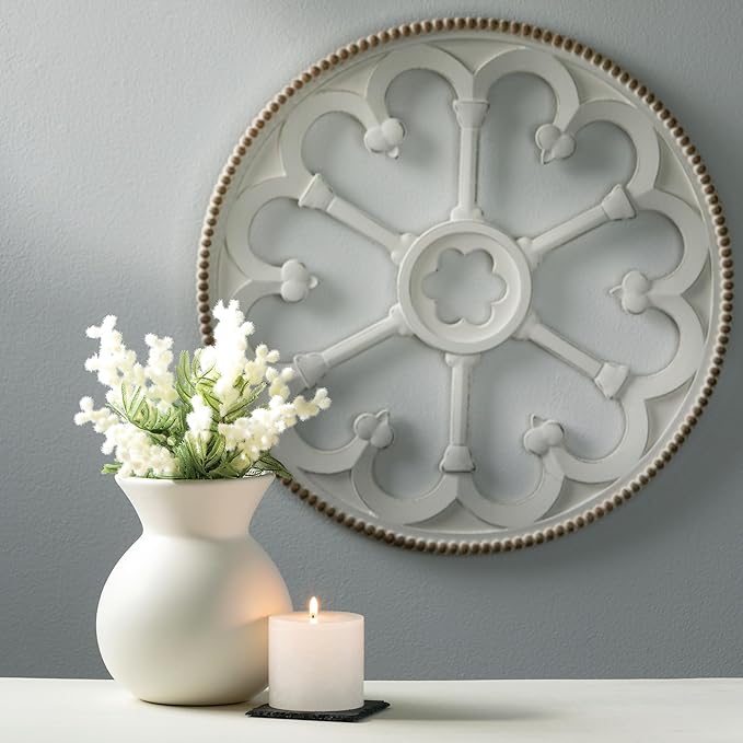 Sullivans White Ceramic Flower Vase, Modern Home Decor Vases - Image 4