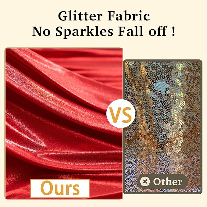 20ftx10ft Red Sequin Backdrop Curtain Panels - Image 2