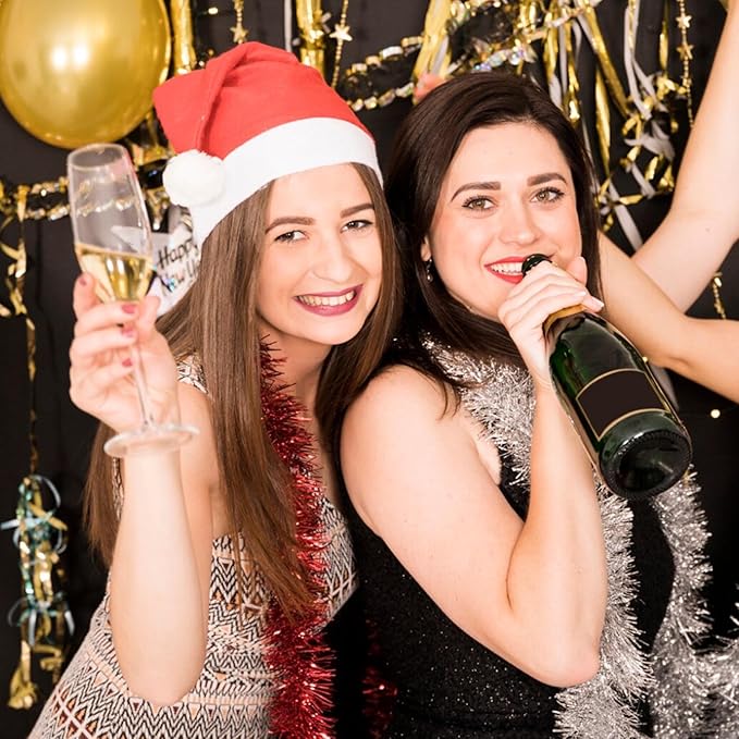 50 Feet Silver Christmas Tinsel Garland, Metallic Foil Twist Garland Wall - Image 6