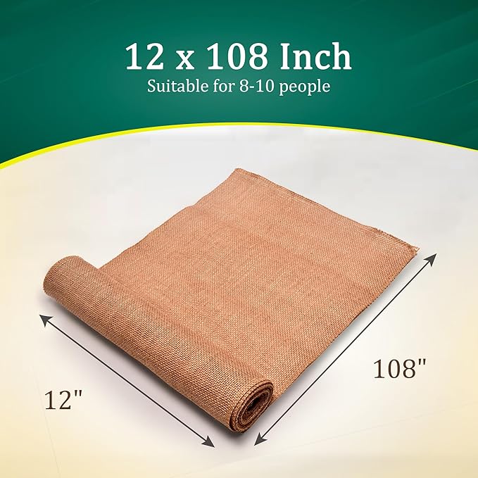 Burlap Table Runners – 12”x 108” - Image 2