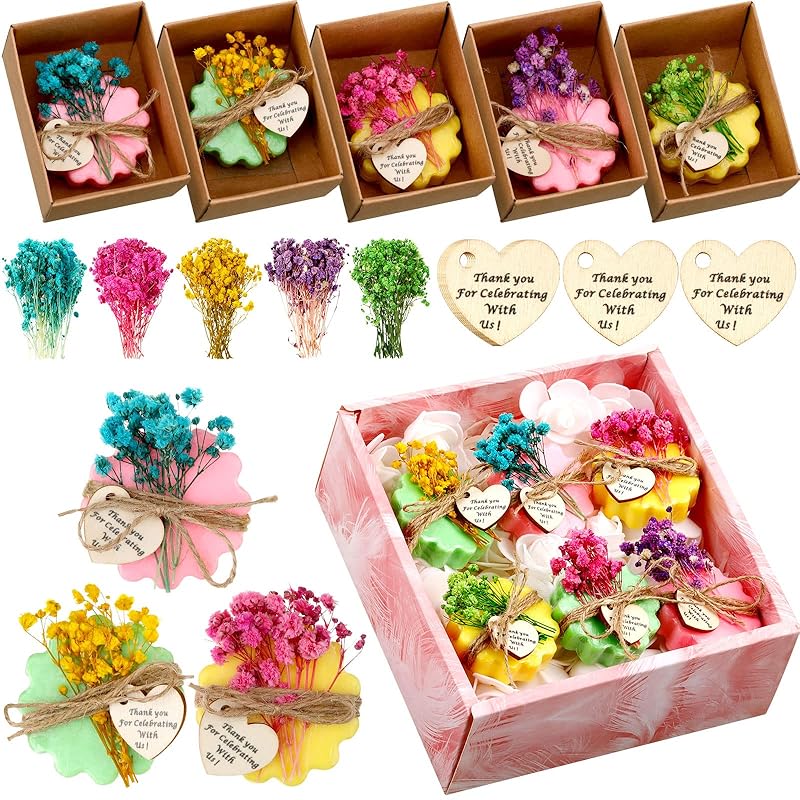 Kigeli Set of 45 Soap Favors DIY Bridal Shower Favors Bulk Wedding Soap Gifts by Kigeli