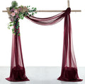 VDS Pack of 2 Panel Wedding Arch Draping Fabric Sheer Chiffon Fabric Drapery by VDS