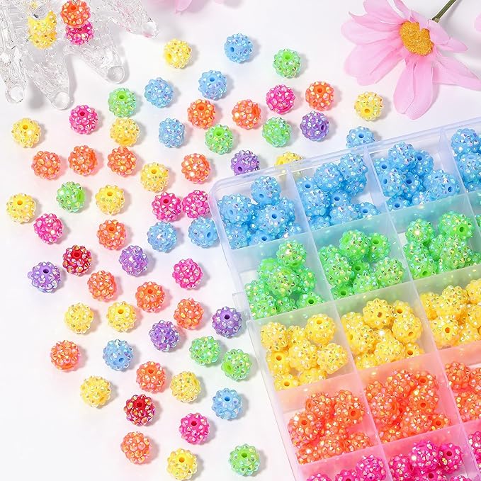 novani 240pcs 10mm Round Rhinestone Beads - Image 5
