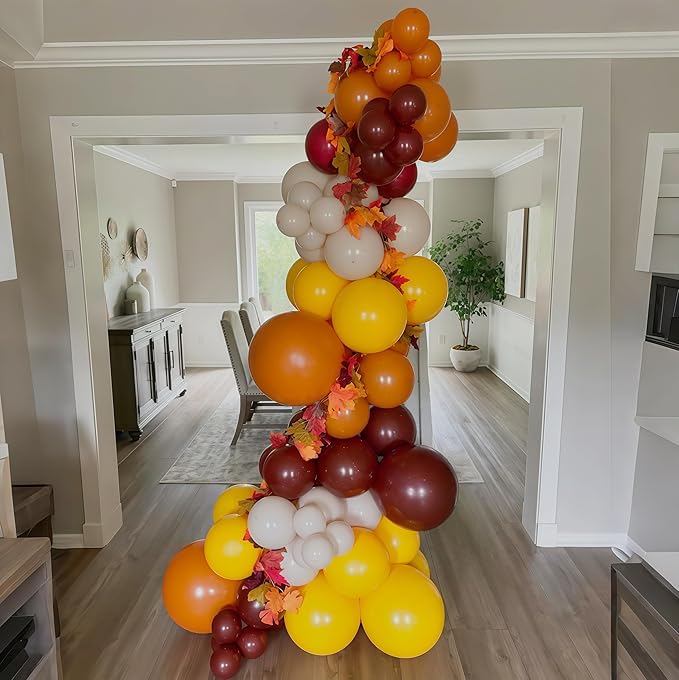 Burnt Orange Brown Balloons, 12 Inch 35PCS Fall Balloons - Image 3