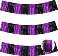 BEISHIDA 3 Packs Metallic Foil Fringe Garland Black Purple Wall Hanging Tinsel by Beishida