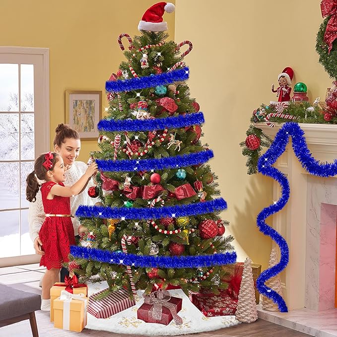 25 Feet Metallic Twist Tinsel Garland Backdrop - Image 6
