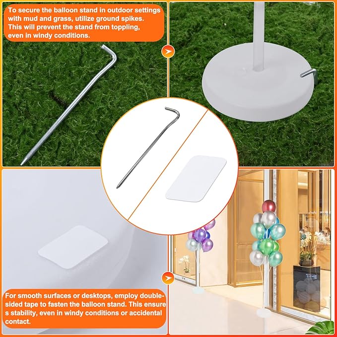 2 Sets of Balloon Stand Kit - 62in Balloon Stands - Image 9