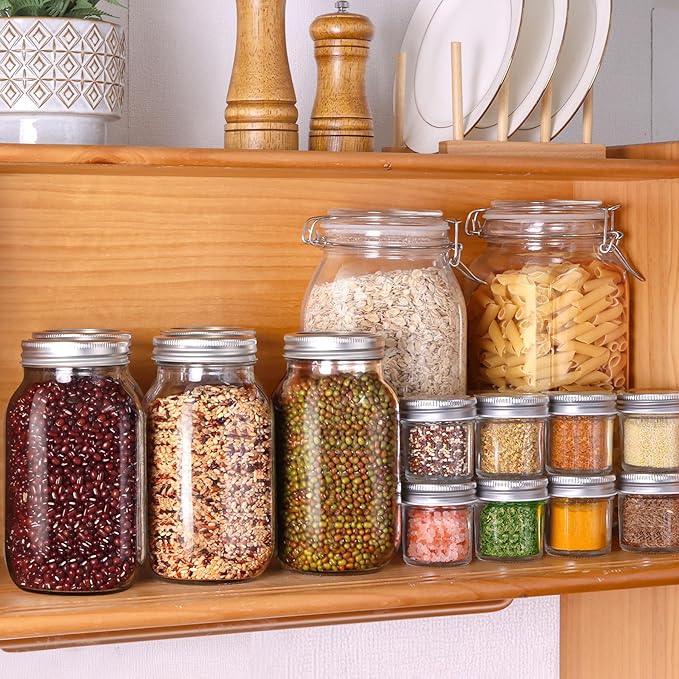 ComSaf 24 oz Mason Jars Regular Mouth 6 Pcs, Large Canning Jars - Image 4