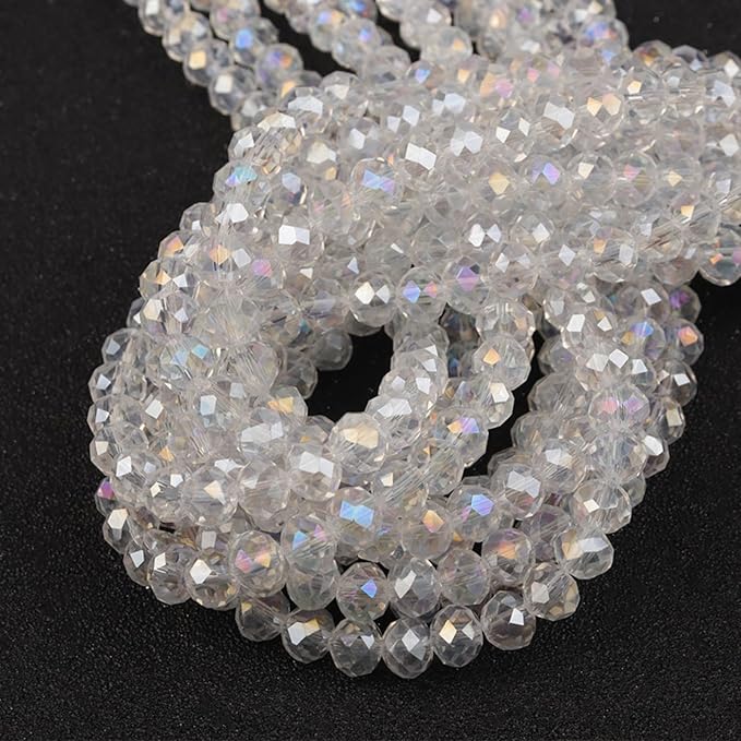 460Pcs 8mm Crystal Glass Beads for Jewelry Making Beads for Bracelets Necklace - Image 6