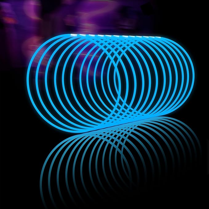 Glow Fever Glow Sticks Bulk 100ct 22'' Glow Necklaces by PartyDragonGlowFever