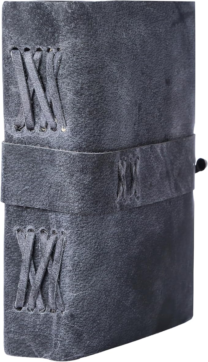 Vintage Leather Journal Handmade Buffalo Non-Refillable Deckle Edge Paper – - Image 4