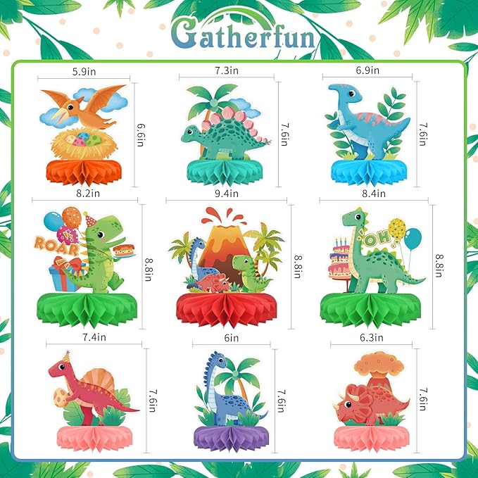 Dinosaur Birthday Party Supplies Kit - Image 2