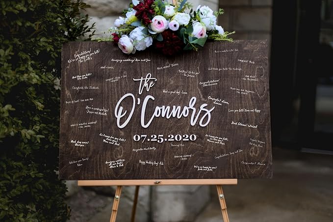 Personalized Last Name Guest Book, Unique Guest Book Sign, Custom Alternative - Image 2