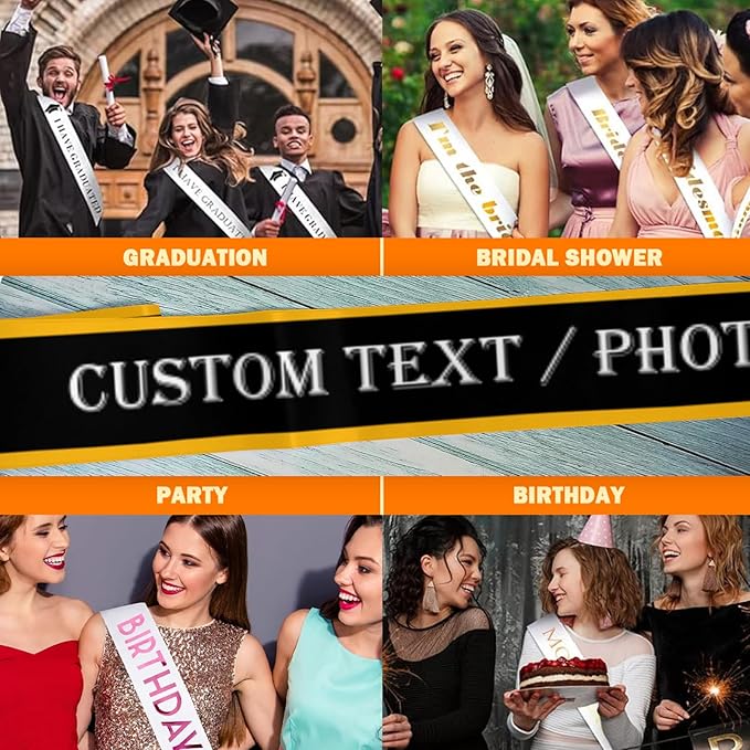 Custom Sash, Personalized Birthday Sash - Image 6