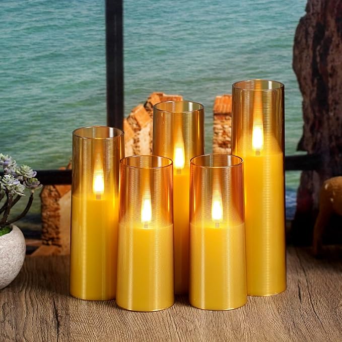 Flameless LED Candles, Upgraded Realistic Flickering Flame Battery Operated - Image 5