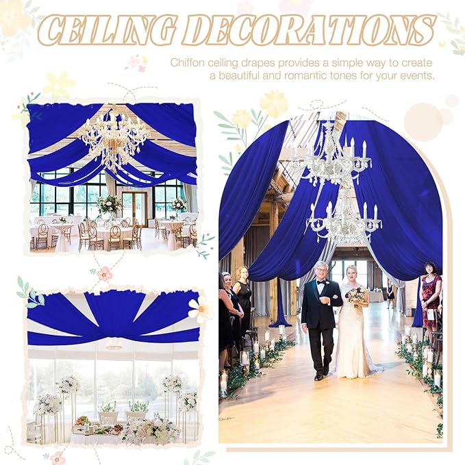FUHSY Royal Blue Ceiling Drapes - Image 6