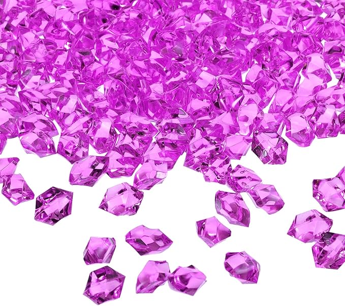 uxcell 1000pcs Fake Ice Rocks, Dazzling Clear Resin Crushed Ice Sparkling Fake by uxcell