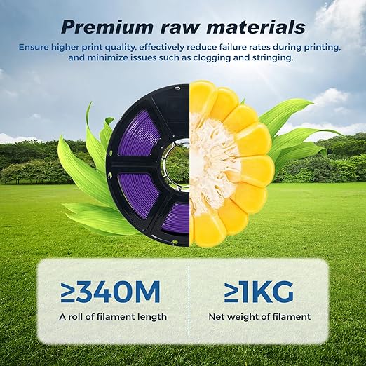FLASHFORGE Rapid PLA Filament 1.75mm Purple, 500mm/s High Speed Printing - Image 6