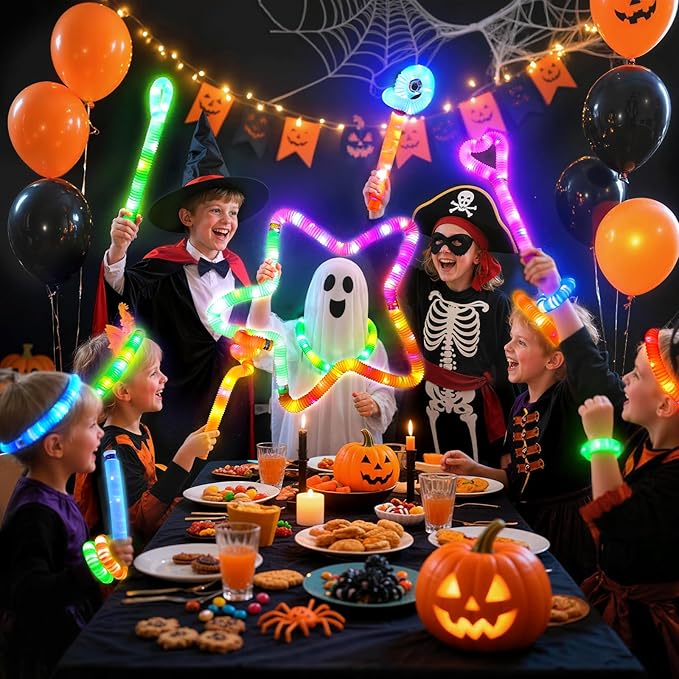LovesTown 24PCS Glow Sticks Bulk Party Pack, Light Up Party Favors Supplies - Image 2