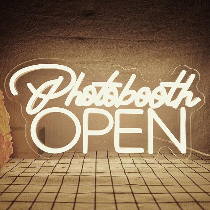 PhotoBooth Neon Sign for Wall Decor Dimmable Photobooth Neon light by zikdhf