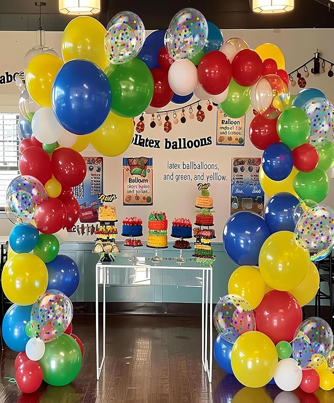 300 Pcs Red Yellow Blue Green Balloons, 12 Inch Red Yellow Blue Green Balloons - Image 4