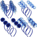 Censen 12 Pcs Halloween Pom Pom Party Headbands Tinsel Ponytails Spirit Head by Censen