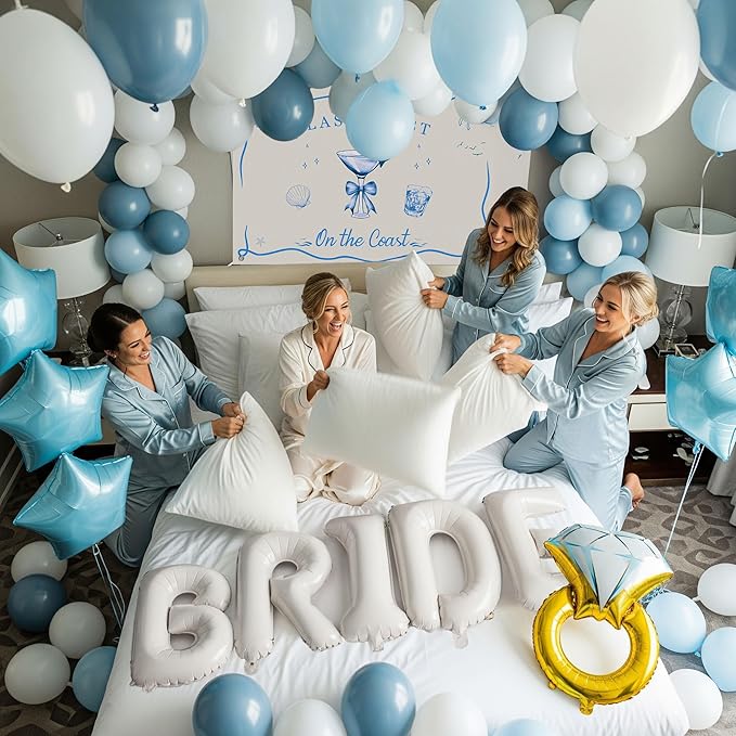 Last Toast on the Coast Bachelorette Decorations Blue bridal shower Blue - Image 4