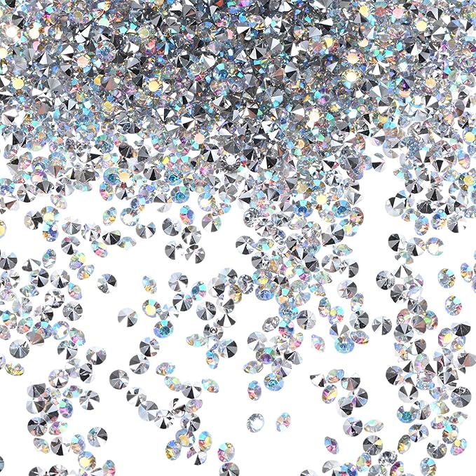 14400-Pack Acrylic Diamonds, 0.12 Inch/3mm Wedding Table Scatter Confetti by MMETERXITY
