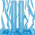 2 Pack Streamer Cannon Confetti Poppers | Biodegradable Blue Confetti | TUR by TURPartySupplies