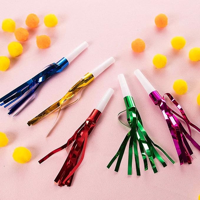 Juvale Party Noise Makers & Horns 50-Pack 5 Colors - Image 5