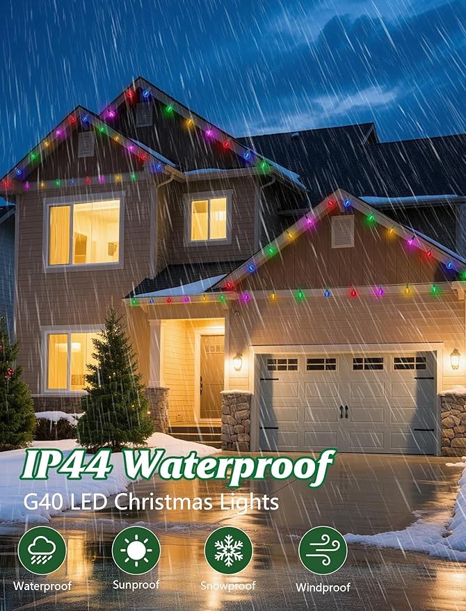 SUNSGNE 25FT LED Globe Christmas Lights - Image 4