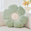 Sage Green Flower Pillow, 19.6" Cute Flower Shaped Floor Pillow, Aesthetic by Kcvvcr