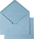 PONATIA 50 PCS A7 Envelopes, 5.25 x 7.48'' Matte Dusty Blue Envelope by ponatia