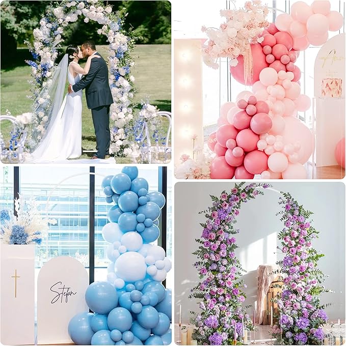 Putros Metal Arch Backdrop Stand 7.2FT White Wedding Backdrop Stand Square Arch - Image 6