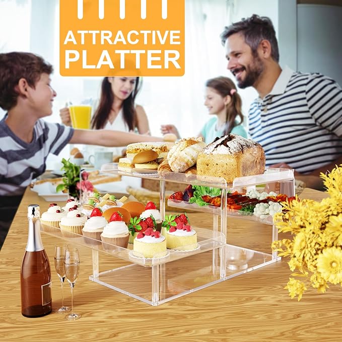 Upgraded Dessert Table Display Set, Acrylic Cupcake Buffet Dessert Risers Stands - Image 6