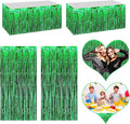 4P Metallic Foil Fringe Tinsel Table Skirts by FENGNIAN
