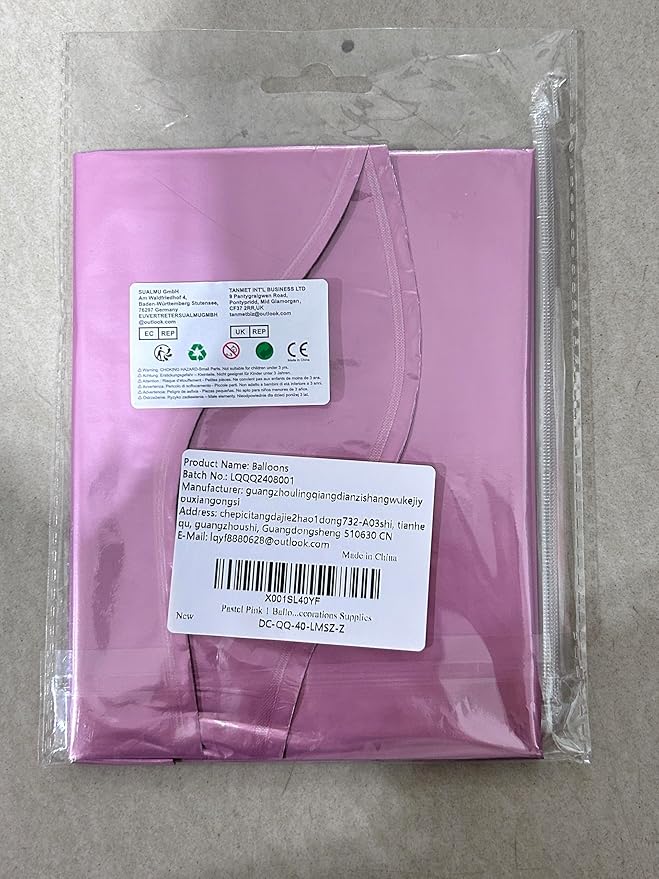 Pastel Pink 8 Balloons, Self Inflating Digit 8 Balloons - Image 9