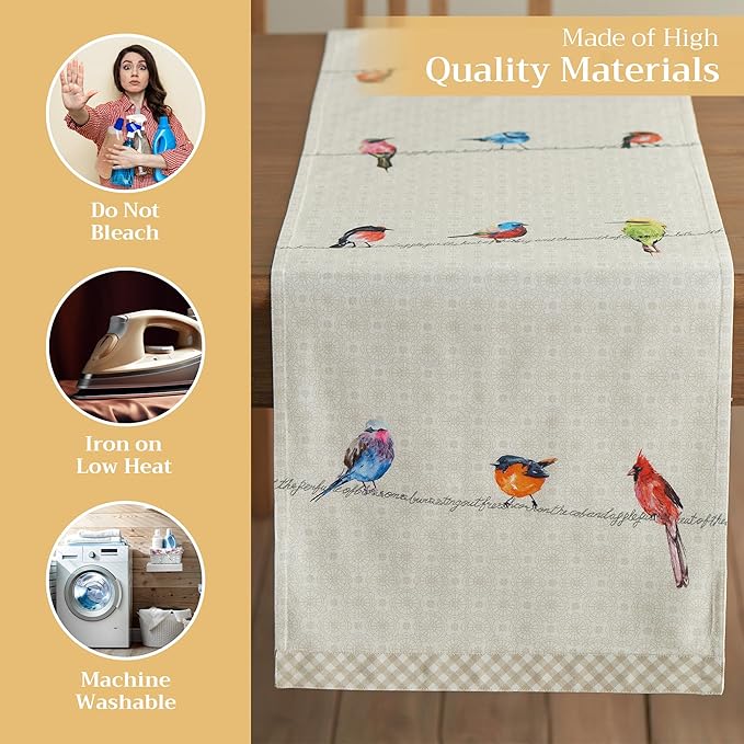 Maison d' Hermine Table runner 100% Cotton Double Layer Table Runners 72 inches - Image 3
