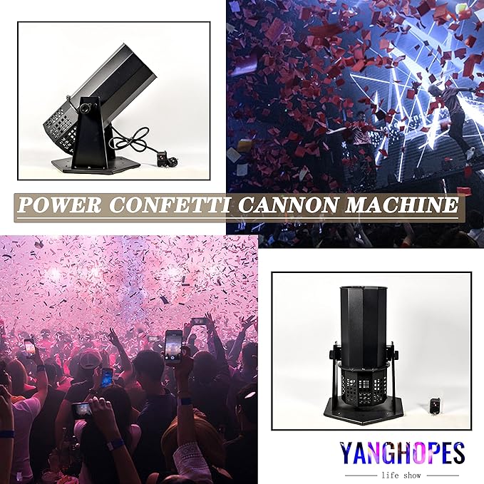 1500W Professional Confetti Machine Confetti Cannon Machine Electric Confe-tti - Image 2